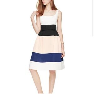 Kate Spade Colorblock Dress (cream, navy, black)